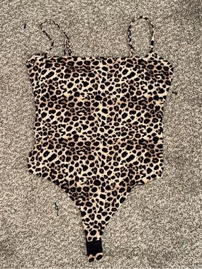 NEW Leopard bodysuit spaghetti strap
